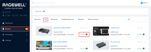 Удалённое управление Director Mini через интернет с помощью Control Hub