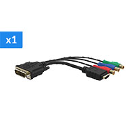 Переходник DVI-I - HDMI + Компонентное видео Переходник DVI-I - HDMI + Компонентное видео