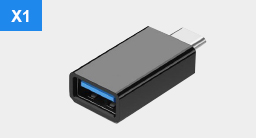 USB-A to USB-C Adapter x1